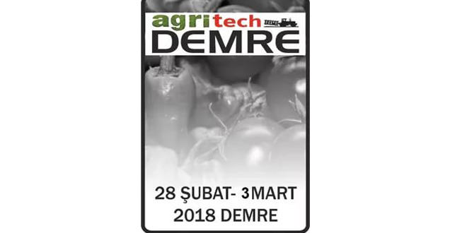 Agritech Demre 2018 Tarım, Seracılık, Hayvancılık, Gıda ve Tarım Makineleri İhtisas Fuari