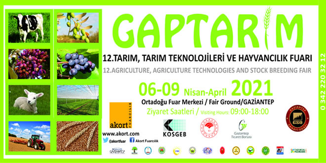 GAPTARIM 12. TARIM, TARIM TEKNOLOJİLERİ VE HAYVANCILIK FUARI