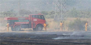 Akseki`de Tarım Arazisinde Çıkan Yangın Söndürüldü