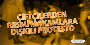 Çiftçilerden resmi makamlara dışkılı protesto