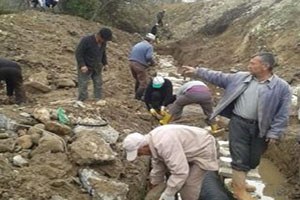 Köyde İmece Usulü Sulama Suyu Şebekesi Yenileme Çalışması