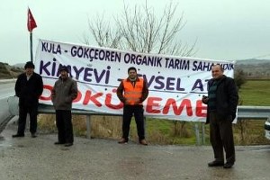 Kula`da Katı Atık Bertaraf Tesisine `Hayır` Eylemi