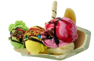 Lezzetli Serin Tatlı Dondurma