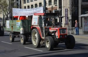 Avusturya`da Çiftçi Eylemi