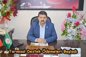 Tarımsal Destek Ödemeleri Başladı