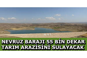 Nevruz Barajı 55 Bin Dekar Tarım Arazisini Sulayacak