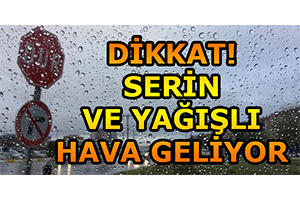 Serin ve Yağışlı Hava Geliyor