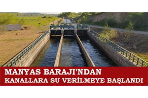 Manyas Barajı`ndan Kanallara Su Verilmeye Başlandı