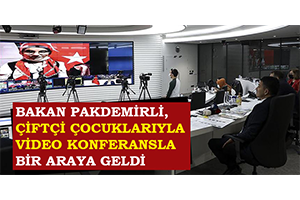 Bakan Pakdemirli, Çiftçi Çocuklarıyla Video Konferansla Bir Araya Geldi