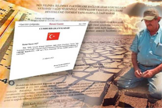 KURAKLIKTAN ZARAR GÖREN ÇİFTÇİYE DESTEK ÖDEMESİ!