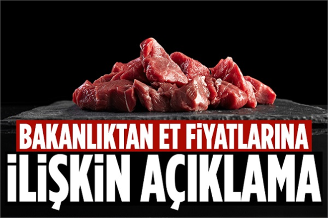 Tarım Bakanlığı`ndan `Et Ve Süt Kurumu` Açıklaması