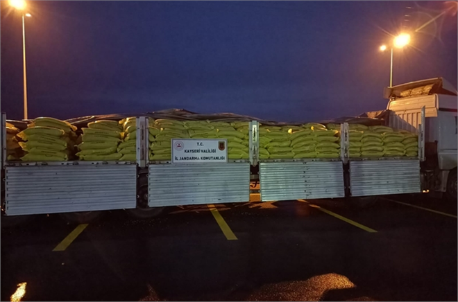 Kayseri`de 26,5 Ton Sahte Bandrollü Zirai Gübre Ele Geçirildi