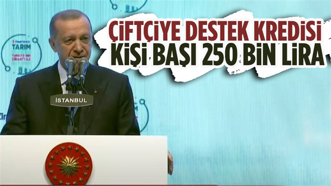 ÇİFTÇİLERE 250 BİN LİRAYA KADAR KREDİ DESTEĞİ VERİLECEK