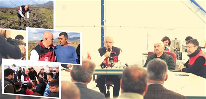 BAKAN KİRİŞCİ HATAY HASSA`DA MUHTARLAR VE KANAAT ÖNDERLERİYLE BİR ARAYA GELDİ