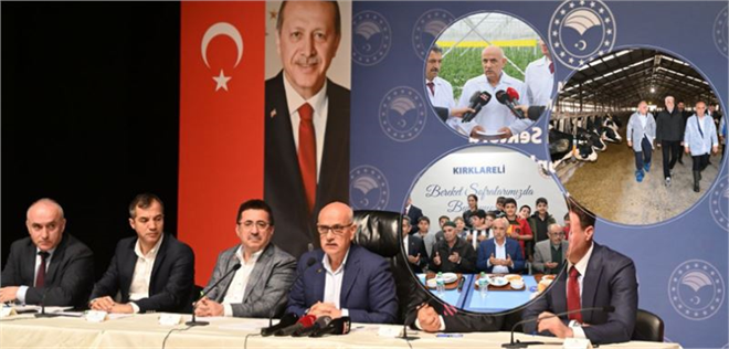 TARIM VE ORMAN BAKANI VAHİT KİRİŞCİ, KIRKLARELİ`NDE KONUŞTU